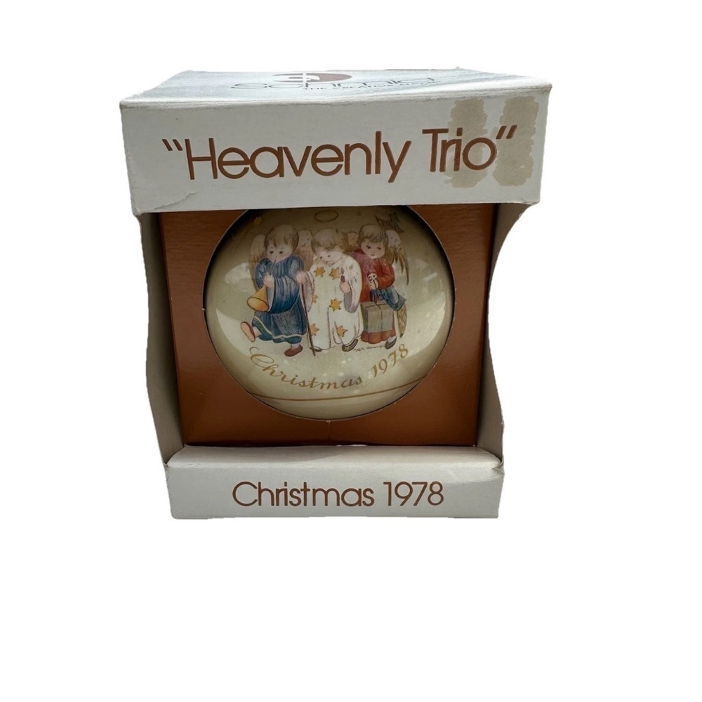 1978 Schmid Christmas Ornament Heavenly Trio Berta Hummel 5th Limited Edition